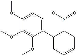 4-nitro-5-(2,3,4-trimethoxyphenyl)cyclohexene Struktur