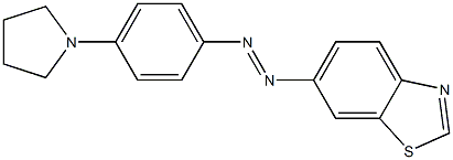 6-((4-(1-PYRROLIDINYL)PHENYL)AZO)BENZOTHIAZOLE Struktur