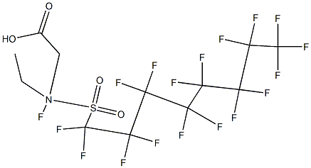 N-ETHYL-PERFLUOROOCTANESULFONAMIDOACETATE Struktur