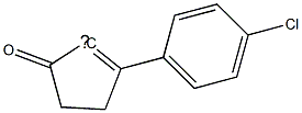 [2-(4-Chloro-phenyl)-5-oxo-cyclopent-1-enyl]- Structure