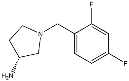 (3R)-1-(2,4-difluorobenzyl)pyrrolidin-3-amine Struktur