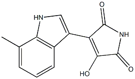 3-hydroxy-4-(7-methyl-1H-indol-3-yl)-1H-pyrrole-2,5-dione Structure