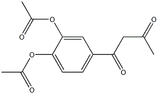 4-ACETOACETYL-2-(ACETYLOXY)PHENYL ACETATE Struktur