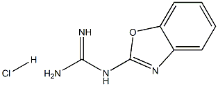 N-(1,3-benzoxazol-2-yl)guanidine hydrochloride Struktur