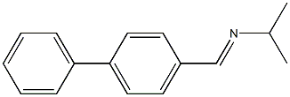 N-([1,1'-biphenyl]-4-ylmethylene)-N-isopropylamine Struktur