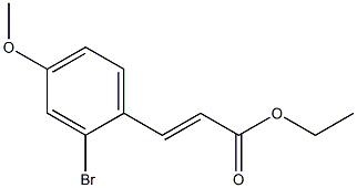 (E)-ethyl 3-(2-bromo-4-methoxyphenyl)acrylate Struktur