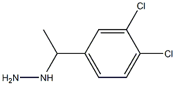1-(1-(3,4-dichlorophenyl)ethyl)hydrazine Struktur
