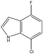 7-chloro-4-fluoro-1H-indole Struktur