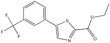 ethyl 5-(3-(trifluoromethyl)phenyl)thiazole-2-carboxylate Structure