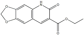 ethyl 5,6-dihydro-6-oxo-[1,3]dioxolo[4,5-g]quinoline-7-carboxylate Struktur