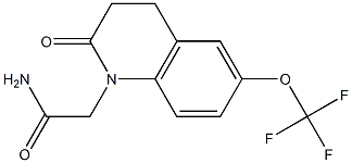 2-[2-Oxo-6-(trifluoromethoxy)-3,4-dihydroquinolin-1(2H)-yl]acetamide Struktur