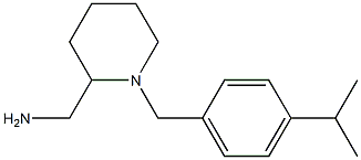 (1-{[4-(propan-2-yl)phenyl]methyl}piperidin-2-yl)methanamine Structure