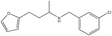 [(3-chlorophenyl)methyl][4-(furan-2-yl)butan-2-yl]amine Struktur