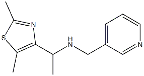 [1-(2,5-dimethyl-1,3-thiazol-4-yl)ethyl](pyridin-3-ylmethyl)amine Struktur