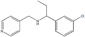 [1-(3-chlorophenyl)propyl](pyridin-4-ylmethyl)amine Struktur