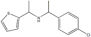 [1-(4-chlorophenyl)ethyl][1-(thiophen-2-yl)ethyl]amine Struktur