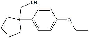 [1-(4-ethoxyphenyl)cyclopentyl]methanamine Struktur