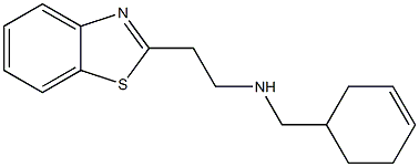 [2-(1,3-benzothiazol-2-yl)ethyl](cyclohex-3-en-1-ylmethyl)amine Struktur
