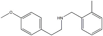 [2-(4-methoxyphenyl)ethyl][(2-methylphenyl)methyl]amine Struktur
