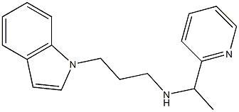 [3-(1H-indol-1-yl)propyl][1-(pyridin-2-yl)ethyl]amine Struktur