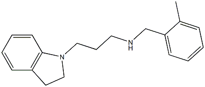 [3-(2,3-dihydro-1H-indol-1-yl)propyl][(2-methylphenyl)methyl]amine Struktur