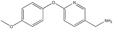 [6-(4-methoxyphenoxy)pyridin-3-yl]methylamine Struktur
