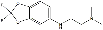 {2-[(2,2-difluoro-2H-1,3-benzodioxol-5-yl)amino]ethyl}dimethylamine Structure
