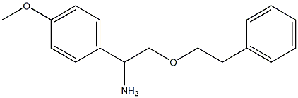 1-(4-methoxyphenyl)-2-(2-phenylethoxy)ethan-1-amine Struktur