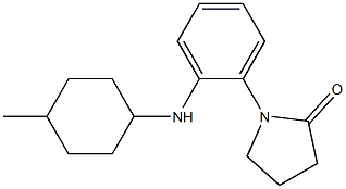 1-{2-[(4-methylcyclohexyl)amino]phenyl}pyrrolidin-2-one Struktur