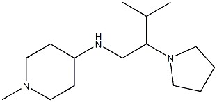 1-methyl-N-[3-methyl-2-(pyrrolidin-1-yl)butyl]piperidin-4-amine Structure