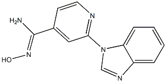 2-(1H-benzimidazol-1-yl)-N'-hydroxypyridine-4-carboximidamide Struktur