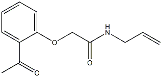 2-(2-acetylphenoxy)-N-allylacetamide Struktur