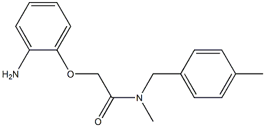 2-(2-aminophenoxy)-N-methyl-N-[(4-methylphenyl)methyl]acetamide Struktur