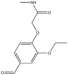 2-(2-ethoxy-4-formylphenoxy)-N-methylacetamide Structure