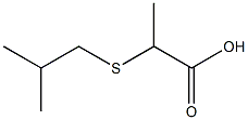 2-(isobutylthio)propanoic acid Struktur