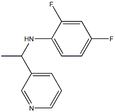 2,4-difluoro-N-[1-(pyridin-3-yl)ethyl]aniline Struktur