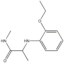 2-[(2-ethoxyphenyl)amino]-N-methylpropanamide Struktur