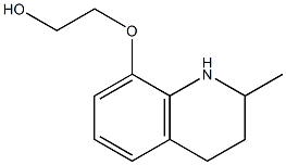 2-[(2-methyl-1,2,3,4-tetrahydroquinolin-8-yl)oxy]ethan-1-ol Struktur