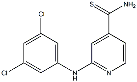 2-[(3,5-dichlorophenyl)amino]pyridine-4-carbothioamide Struktur