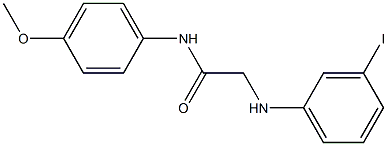 2-[(3-iodophenyl)amino]-N-(4-methoxyphenyl)acetamide Struktur