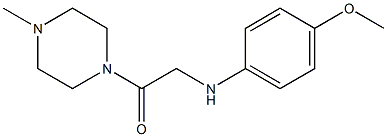 2-[(4-methoxyphenyl)amino]-1-(4-methylpiperazin-1-yl)ethan-1-one Struktur