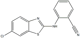 2-[(6-chloro-1,3-benzothiazol-2-yl)amino]benzonitrile Struktur