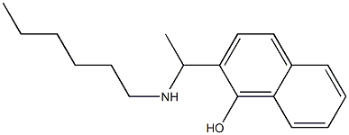 2-[1-(hexylamino)ethyl]naphthalen-1-ol Struktur