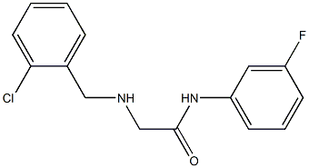 2-{[(2-chlorophenyl)methyl]amino}-N-(3-fluorophenyl)acetamide Struktur