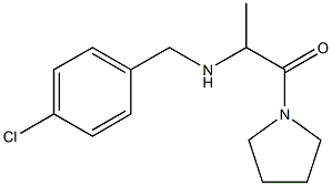 2-{[(4-chlorophenyl)methyl]amino}-1-(pyrrolidin-1-yl)propan-1-one Struktur