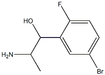 2-amino-1-(5-bromo-2-fluorophenyl)propan-1-ol Struktur