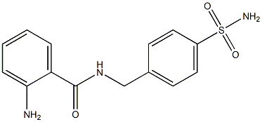 2-amino-N-[(4-sulfamoylphenyl)methyl]benzamide Struktur