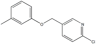 2-chloro-5-(3-methylphenoxymethyl)pyridine Struktur