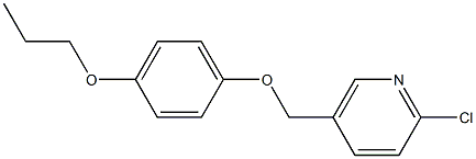 2-chloro-5-(4-propoxyphenoxymethyl)pyridine Structure