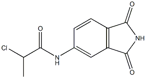 2-chloro-N-(1,3-dioxo-2,3-dihydro-1H-isoindol-5-yl)propanamide Struktur